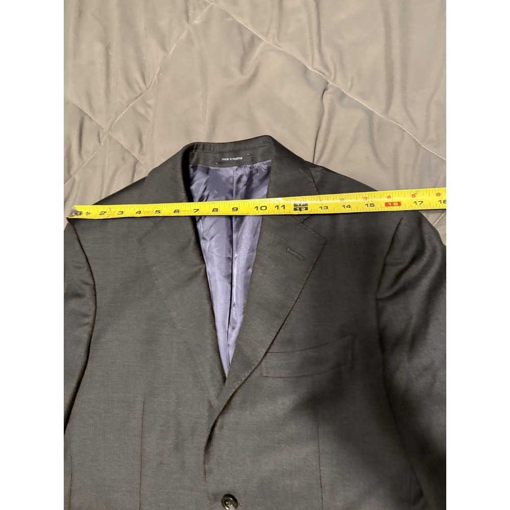 Suitsupply Napoli Vitale Barberis Canonico Blazer Navy Blue Size 38R Damaged - Picture 2 of 9